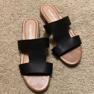 Black Rampage Sandals woman’s size 8